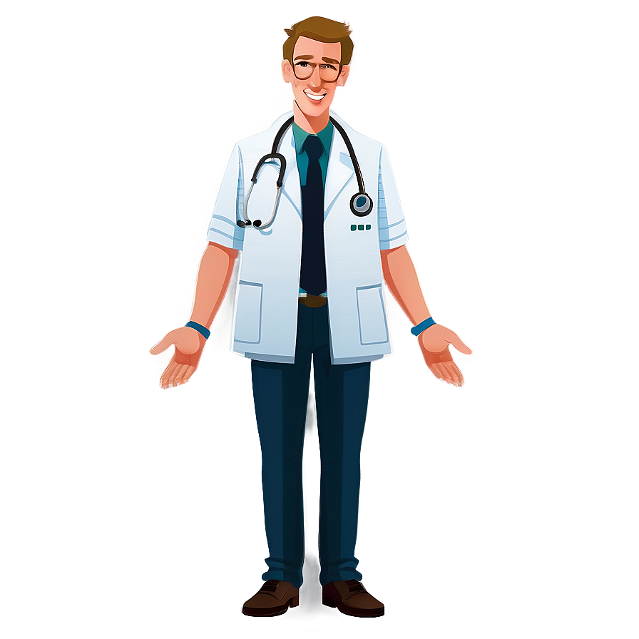 Animated Doctor Cartoon Png Jte PNG image