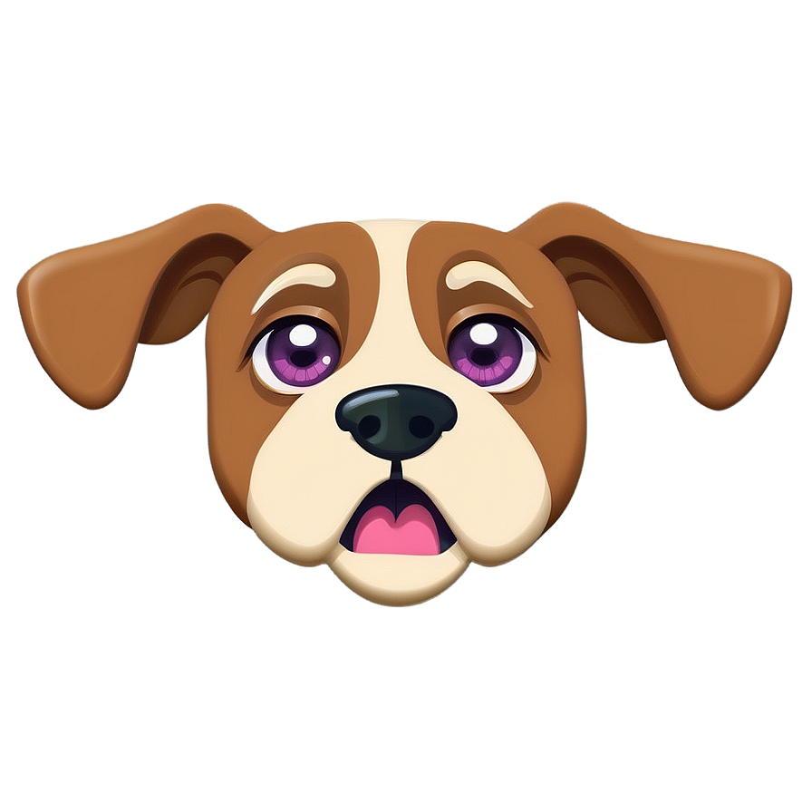 Animated Dog Face Emoji Png 06212024 PNG image