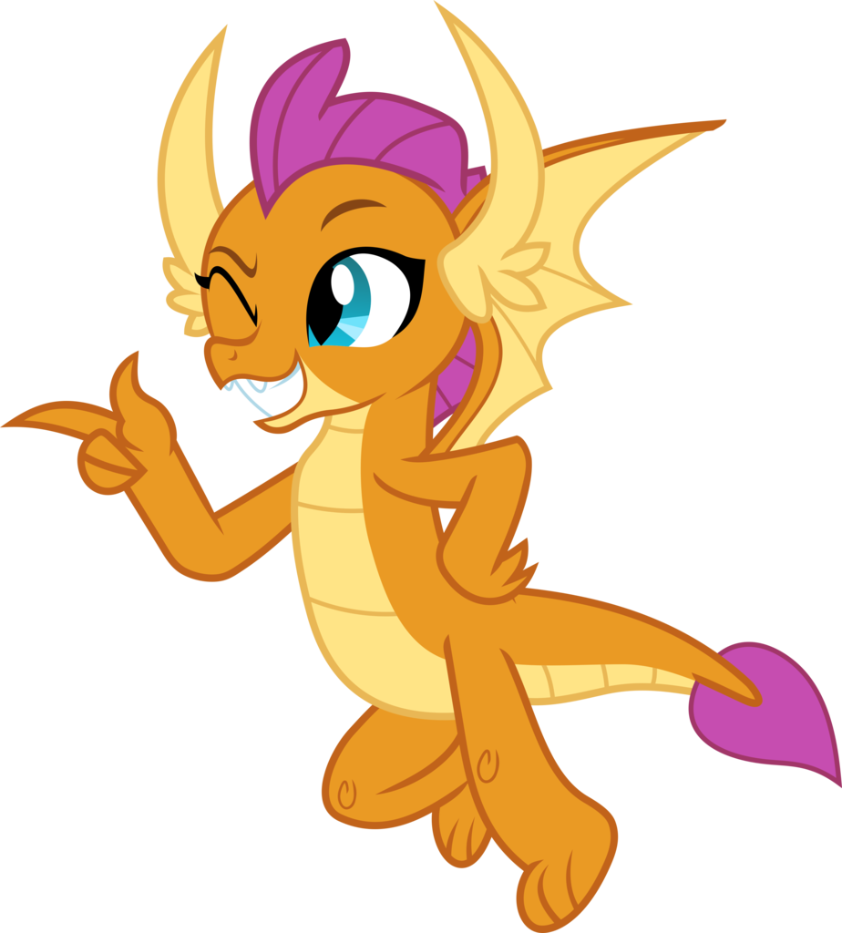 Animated Dragon Character Pointing PNG image