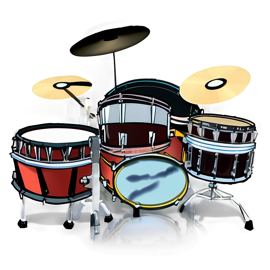 Animated Drum Kit Png 06212024 PNG image