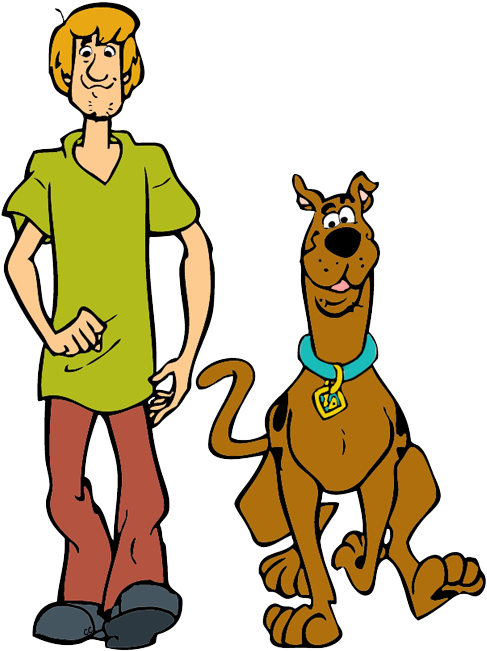 Animated Duoand Dog Cartoon PNG image