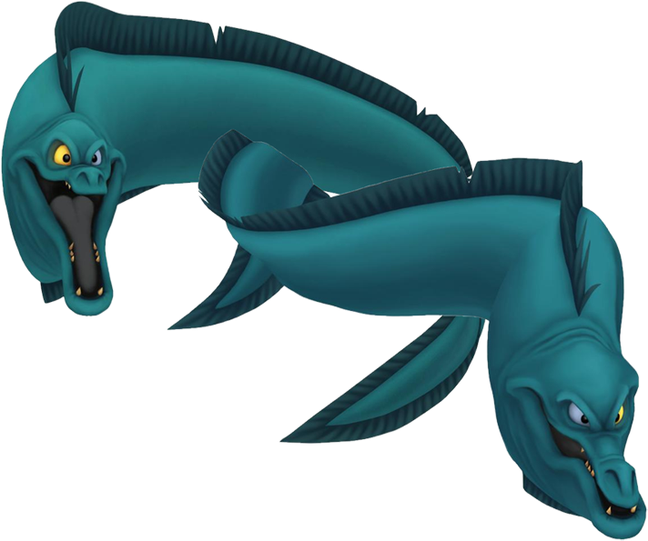 Animated Eel Characters Little Mermaid PNG image