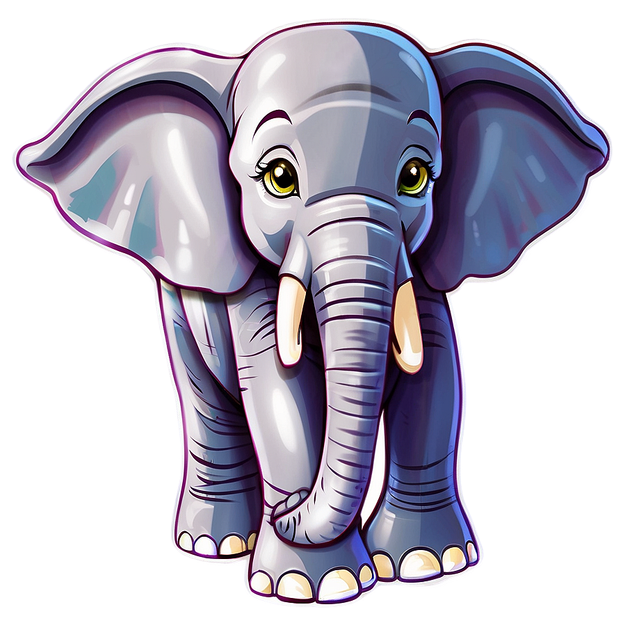 Animated Elephant Cartoon Png Ivm PNG image