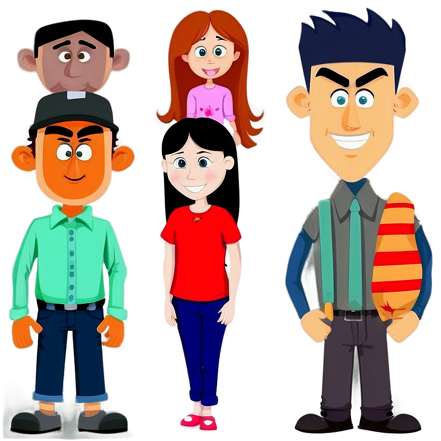 Animated Family Characters Png 69 PNG image