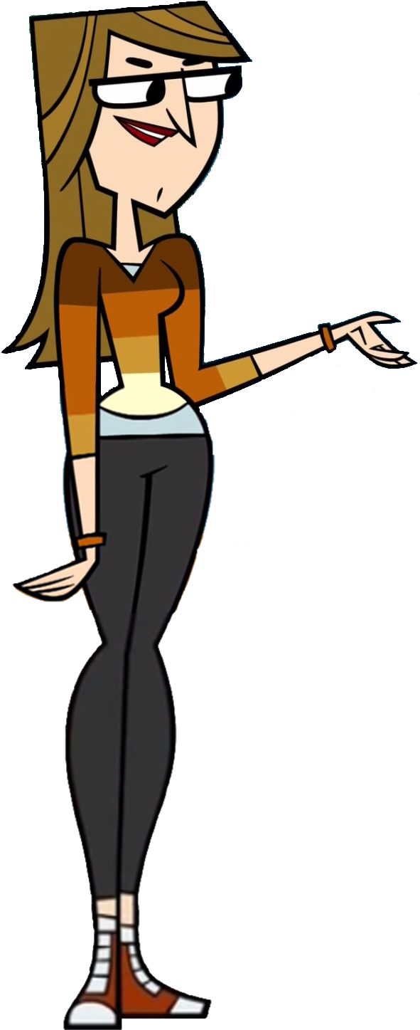 Animated Female Character Standing PNG image