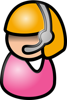 Animated Female Construction Worker Emoji PNG image