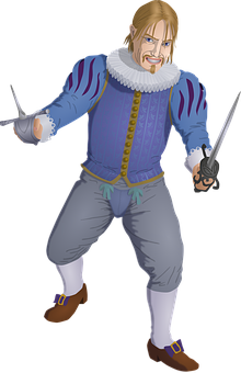 Animated Fencing Duelist PNG image