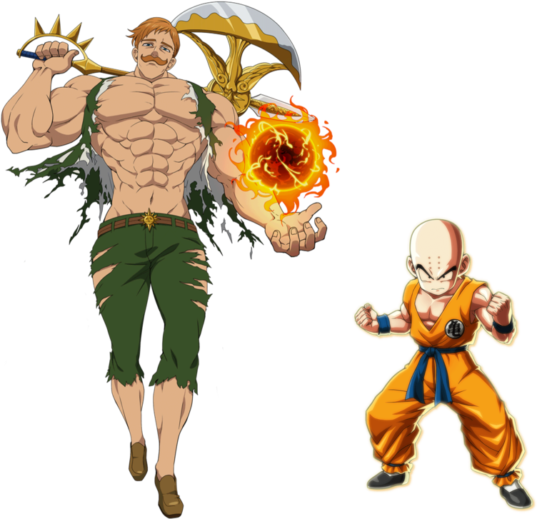 Animated Fighters Ready For Battle PNG image