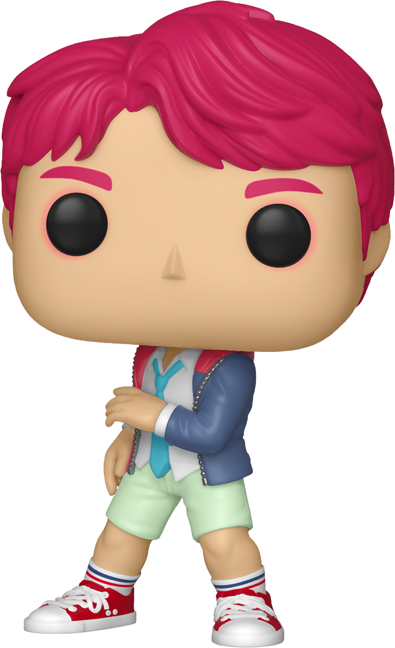 Animated Figurewith Pink Hairand Stylish Outfit PNG image