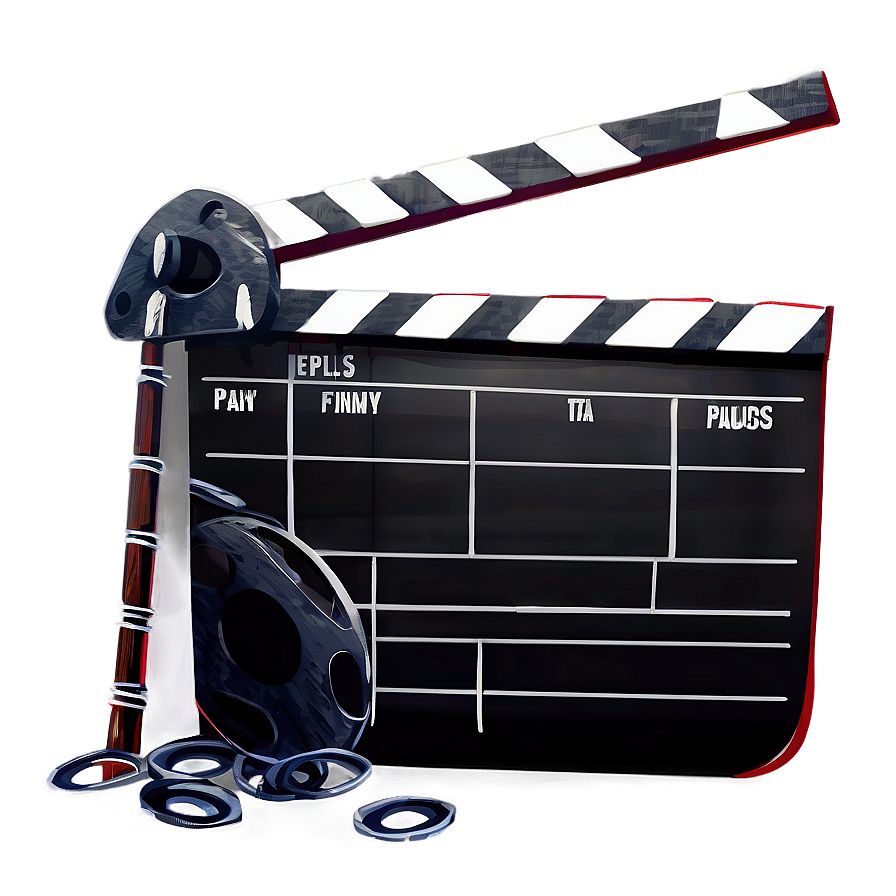 Animated Film Slate Drawing Png 16 PNG image