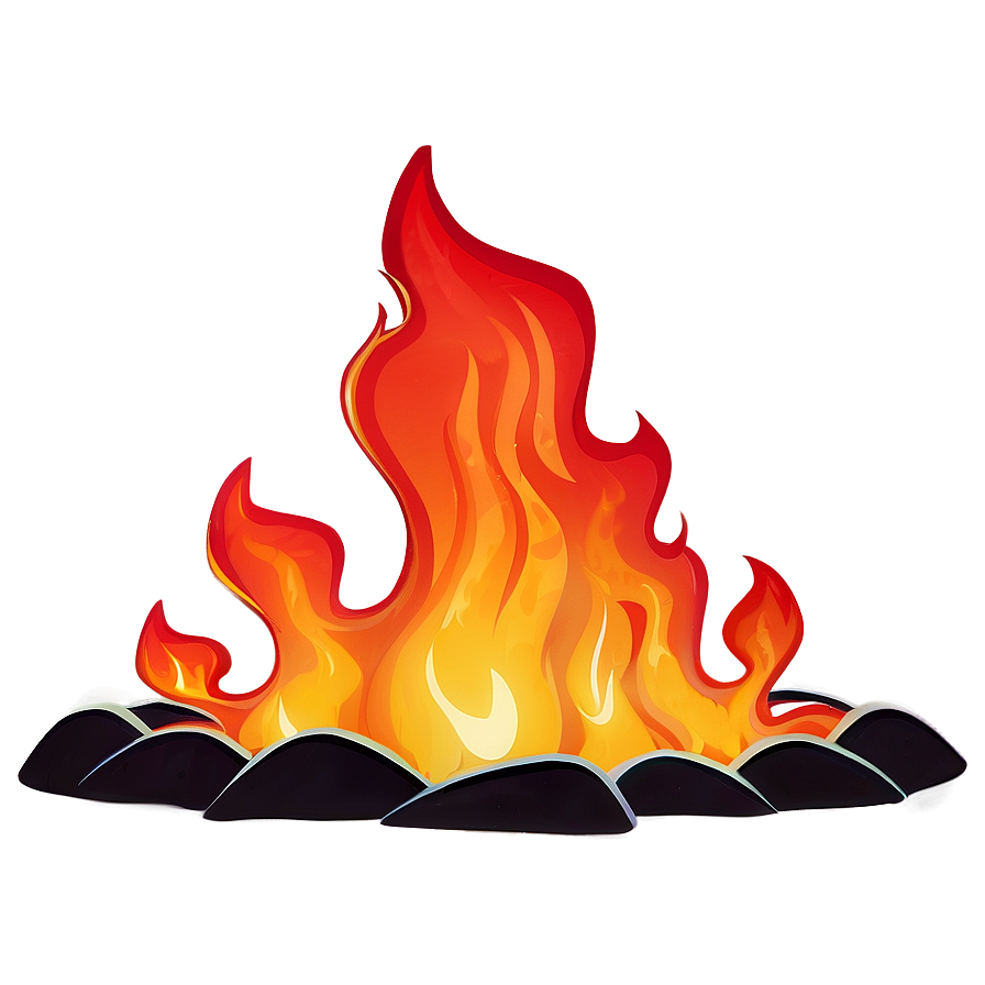 Animated Fire Cartoon Png Tie PNG image