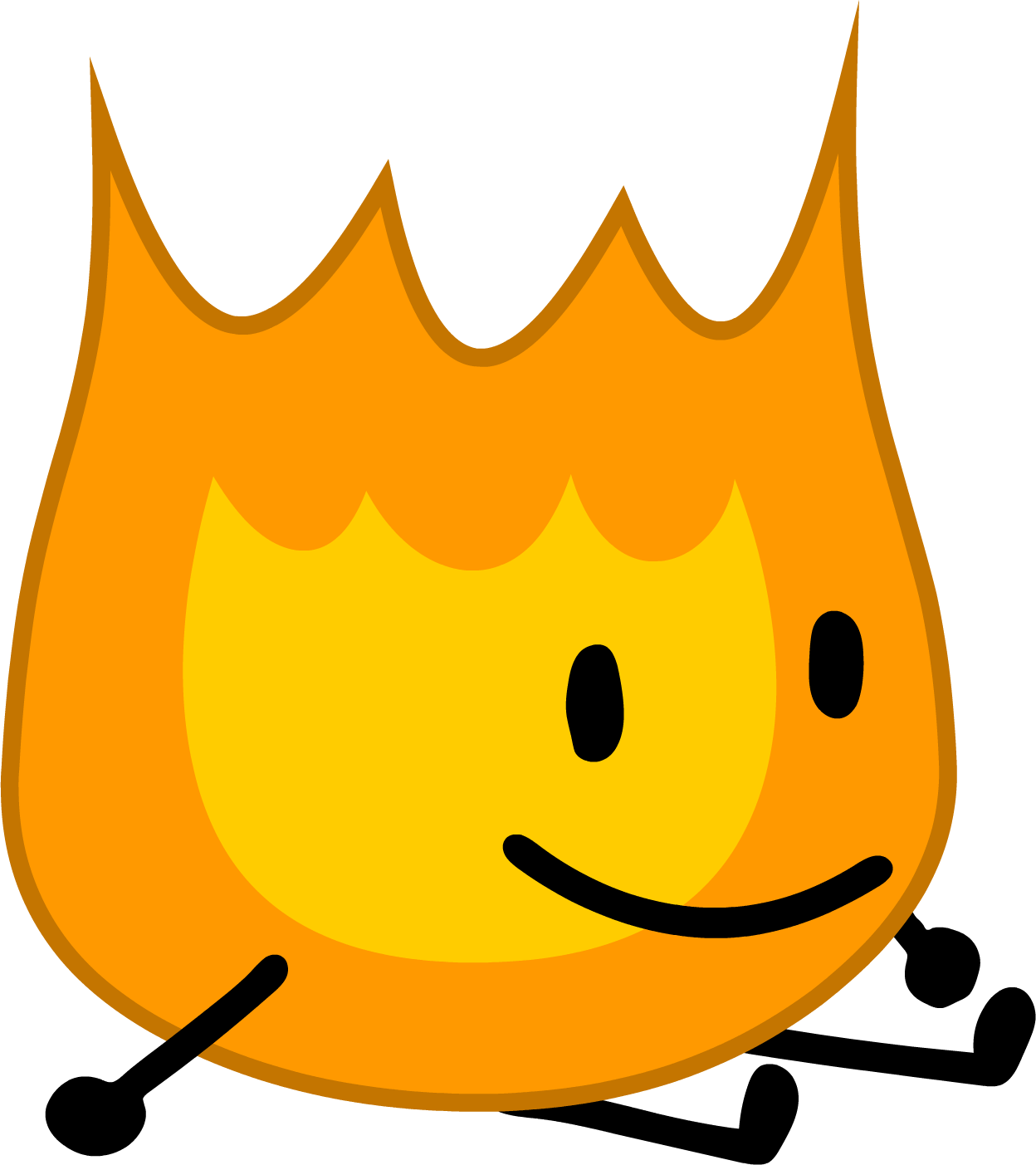 Animated Fire Character Smiling.png PNG image