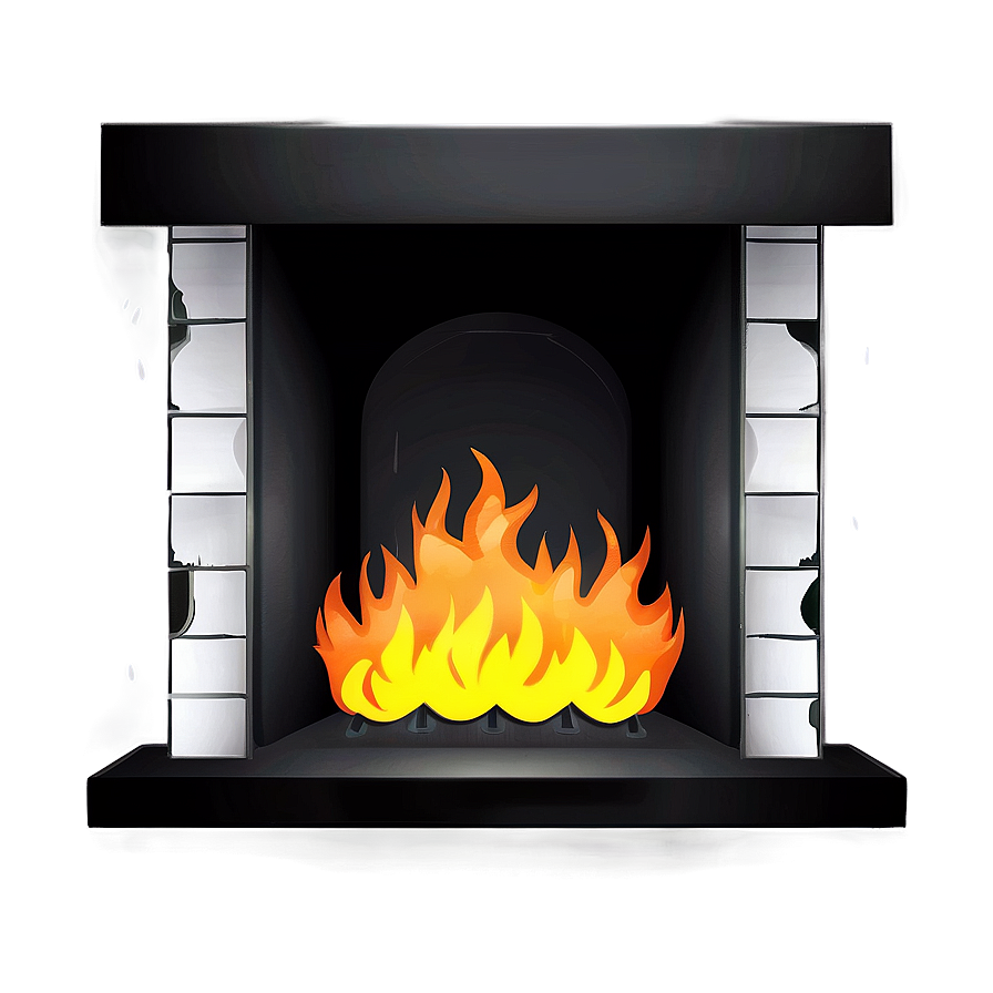 Animated Fireplace Cartoon Png 06122024 PNG image