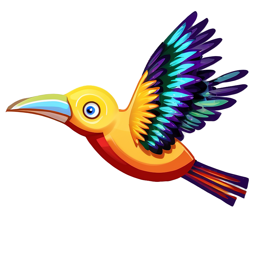 Animated Flying Bird Cartoon Png 12 PNG image