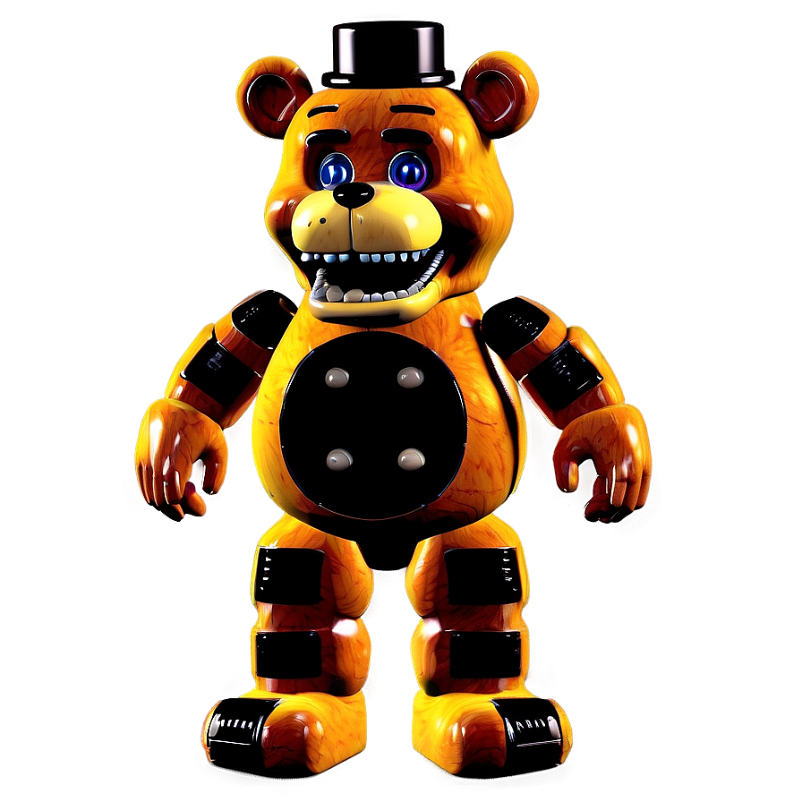 Animated Freddy Fazbear Model Png 05252024 PNG image