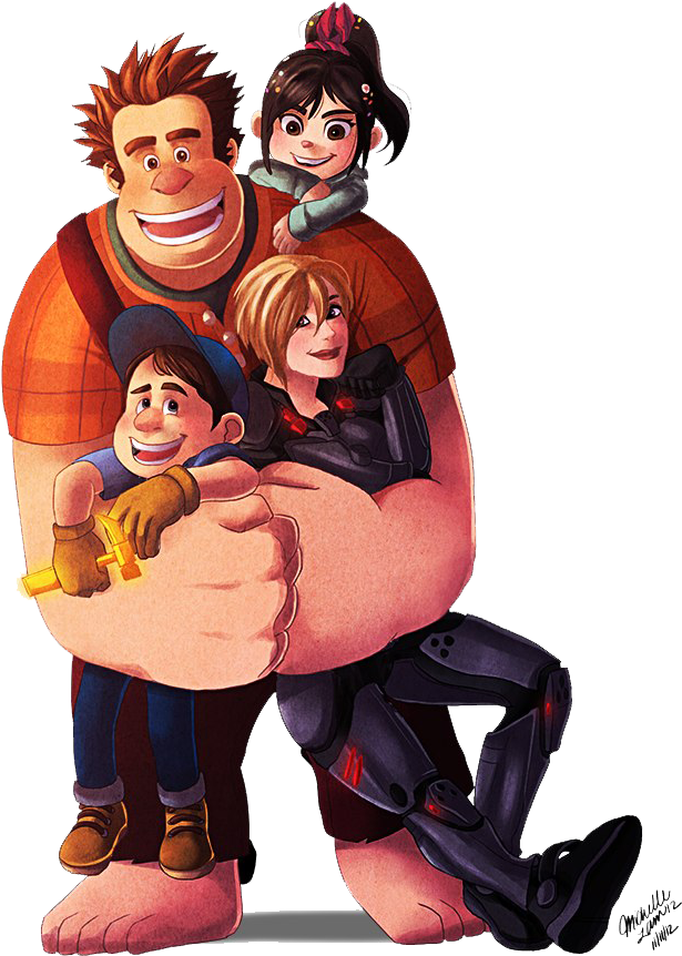 Animated Friends Group Hug PNG image