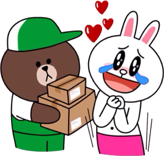 Animated Friends Sharing Gifts.png PNG image