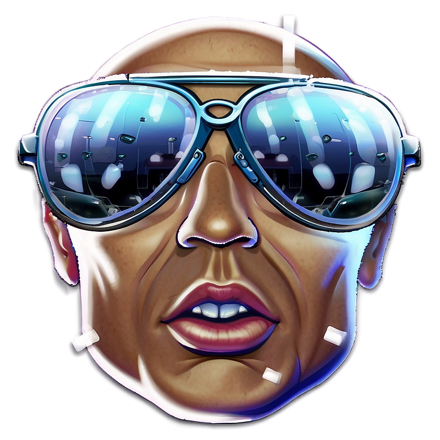 Animated Gangster Glasses Png Txi PNG image