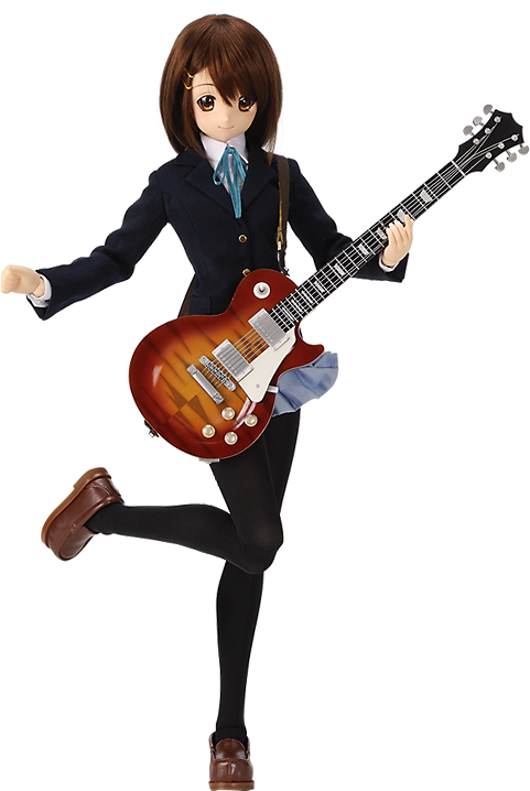 Animated Girl Playing Guitar PNG image