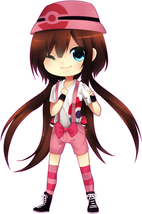 Animated Girlin Pink Sports Outfit PNG image