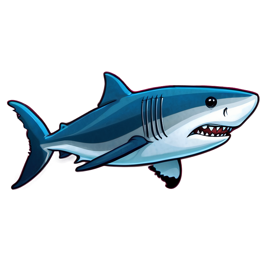 Animated Great White Shark Png Lcd24 PNG image