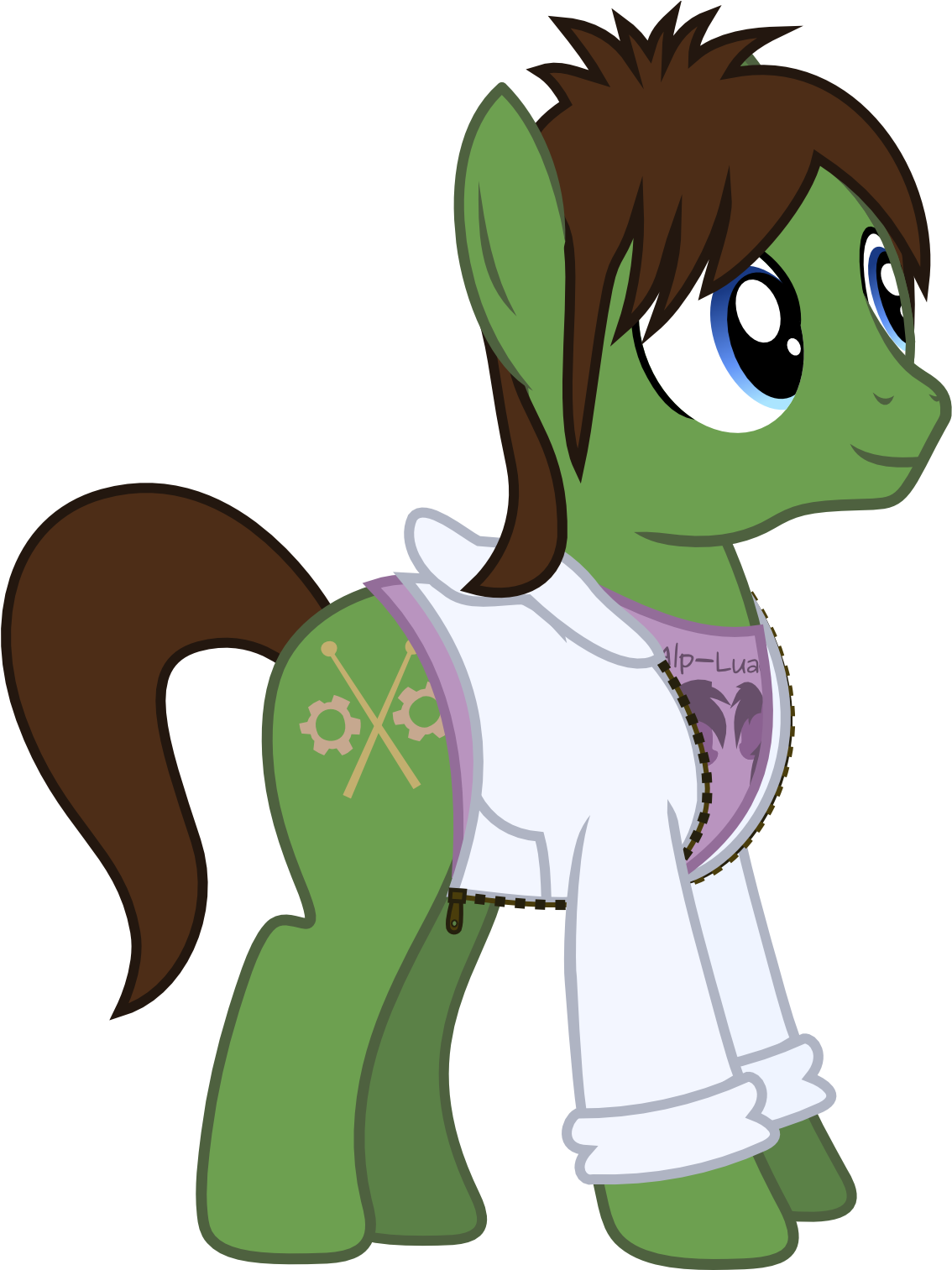 Animated Green Pony Character PNG image