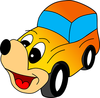 Animated Happy Car Cartoon PNG image