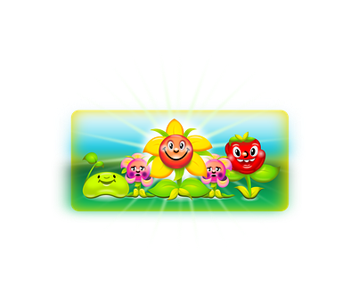 Animated Happy Plants PNG image