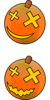 Animated Happy Sad Pumpkin Faces PNG image