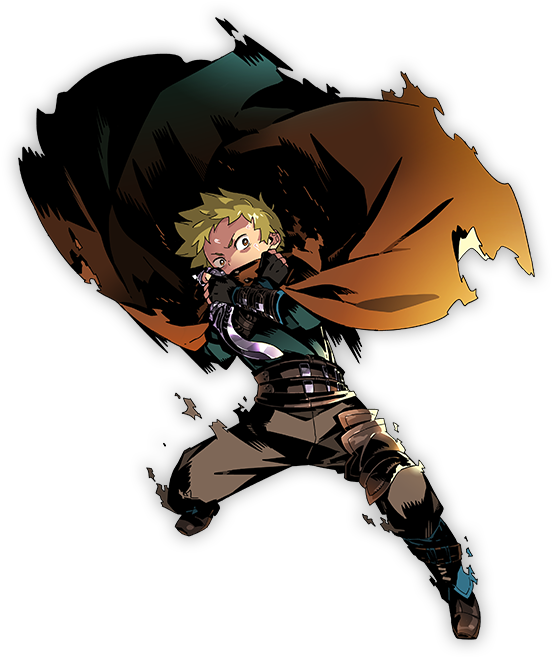 Animated Hero Leaping Action PNG image