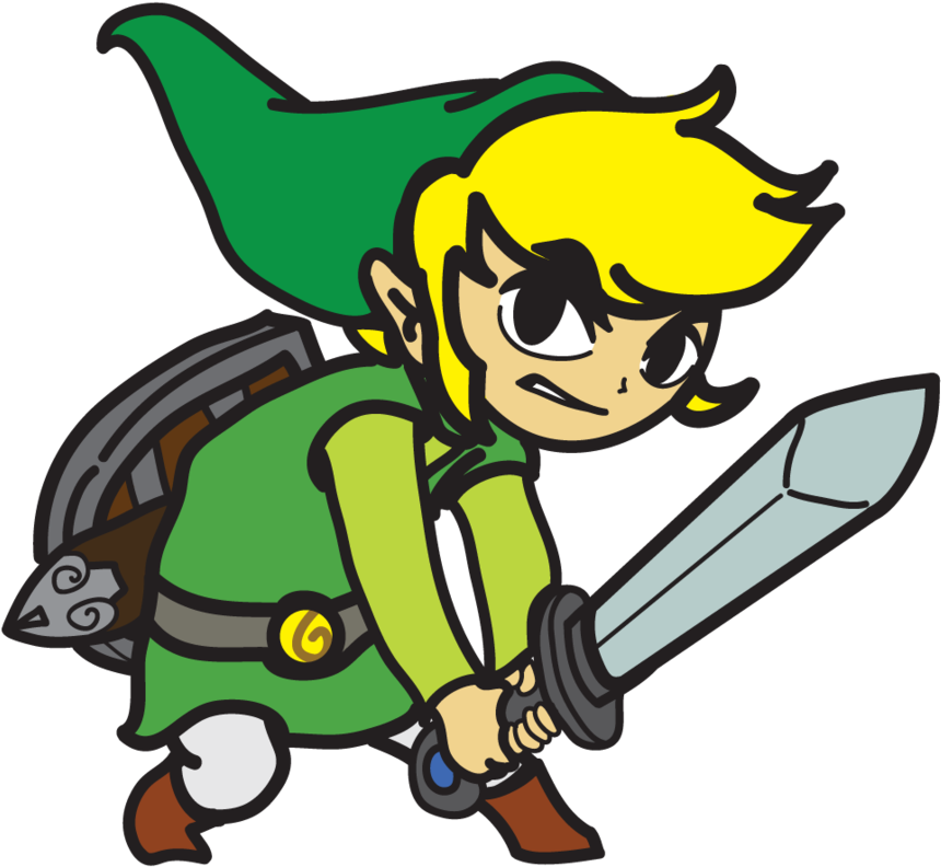 Animated Hero With Swordand Shield PNG image