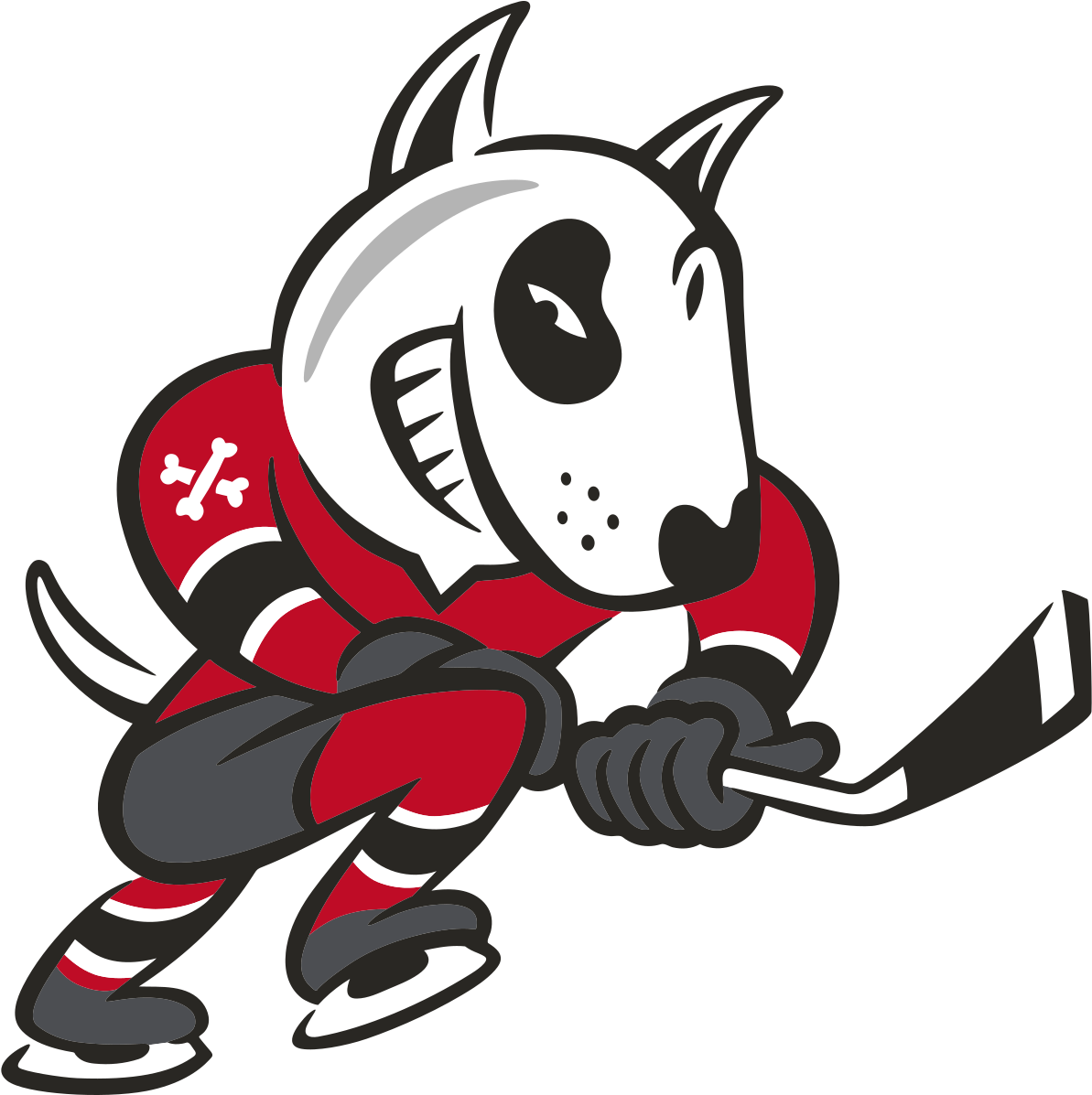 Animated Hockey Playing Dog PNG image