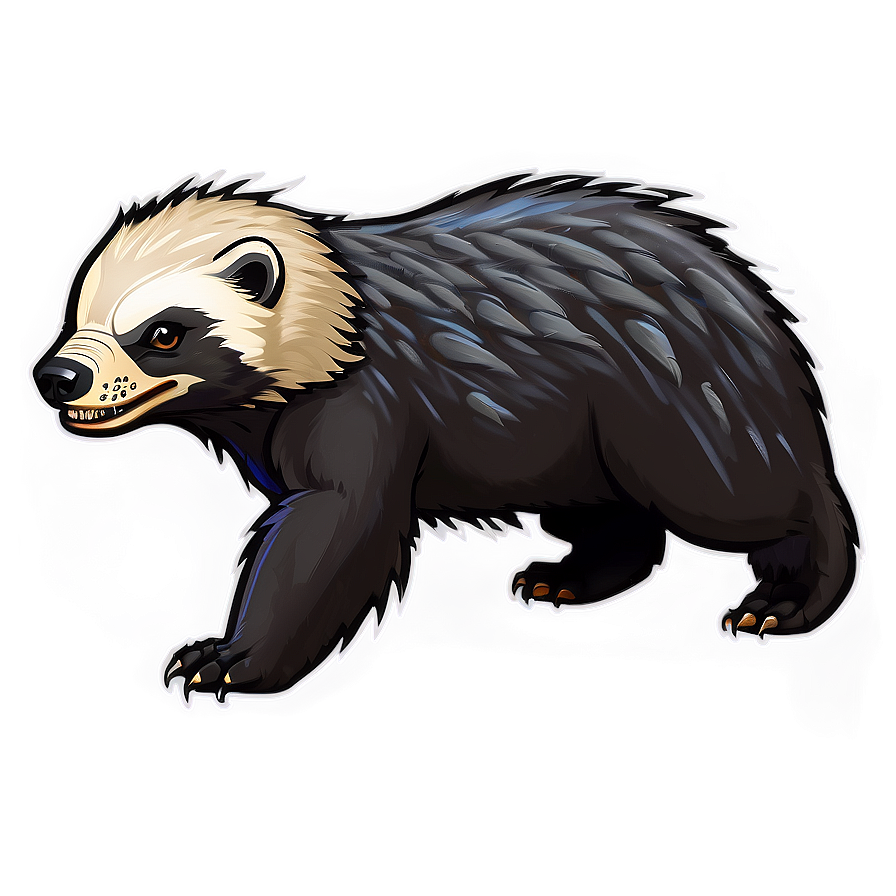 Animated Honey Badger Character Png 06252024 PNG image