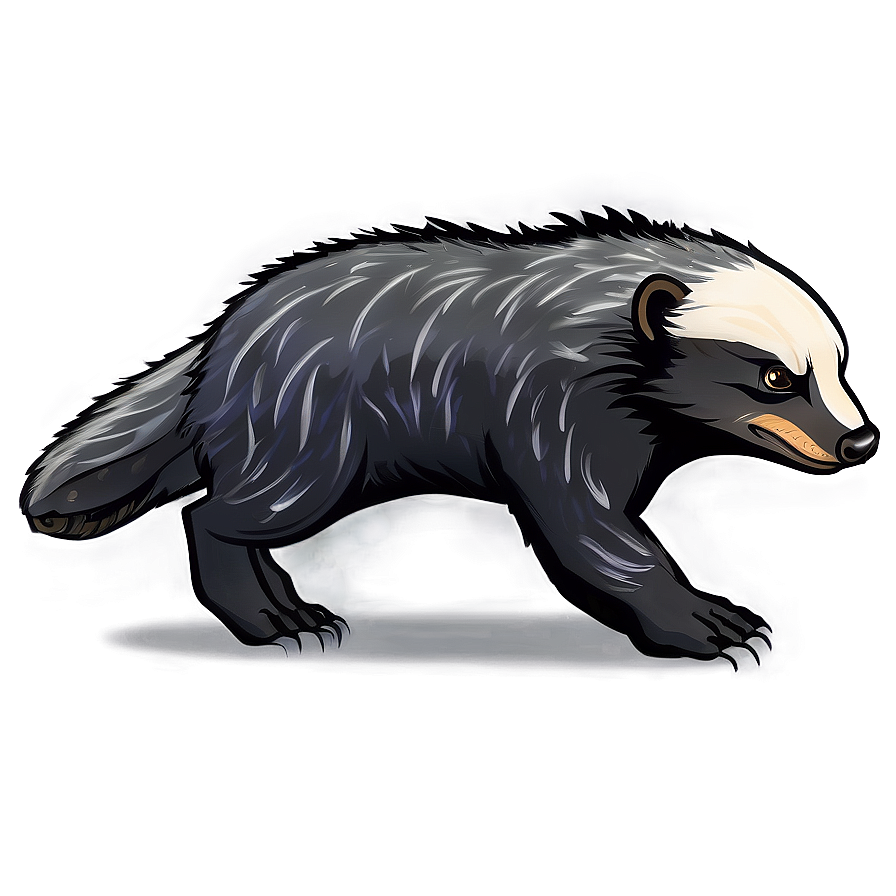 Animated Honey Badger Character Png Mlb74 PNG image