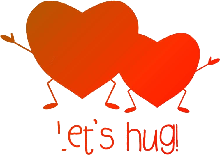 Animated Hugging Hearts PNG image
