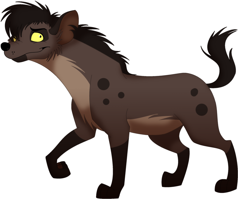 Animated Hyena Character PNG image