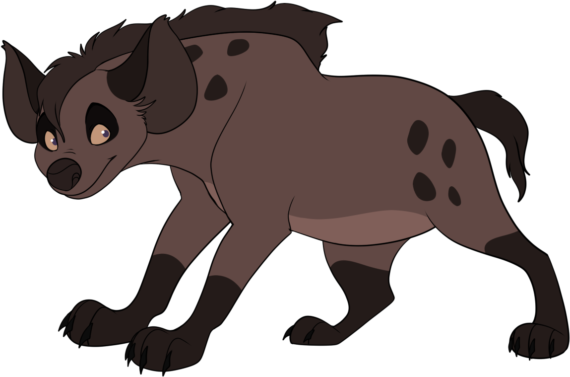 Animated Hyena Character PNG image