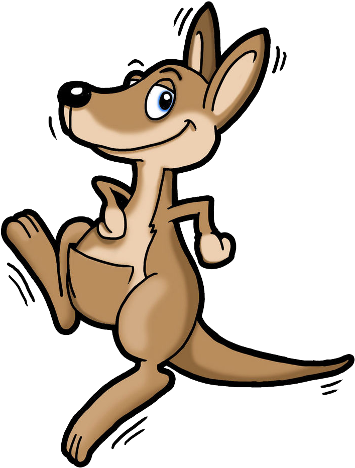 Animated Kangaroo Character PNG image