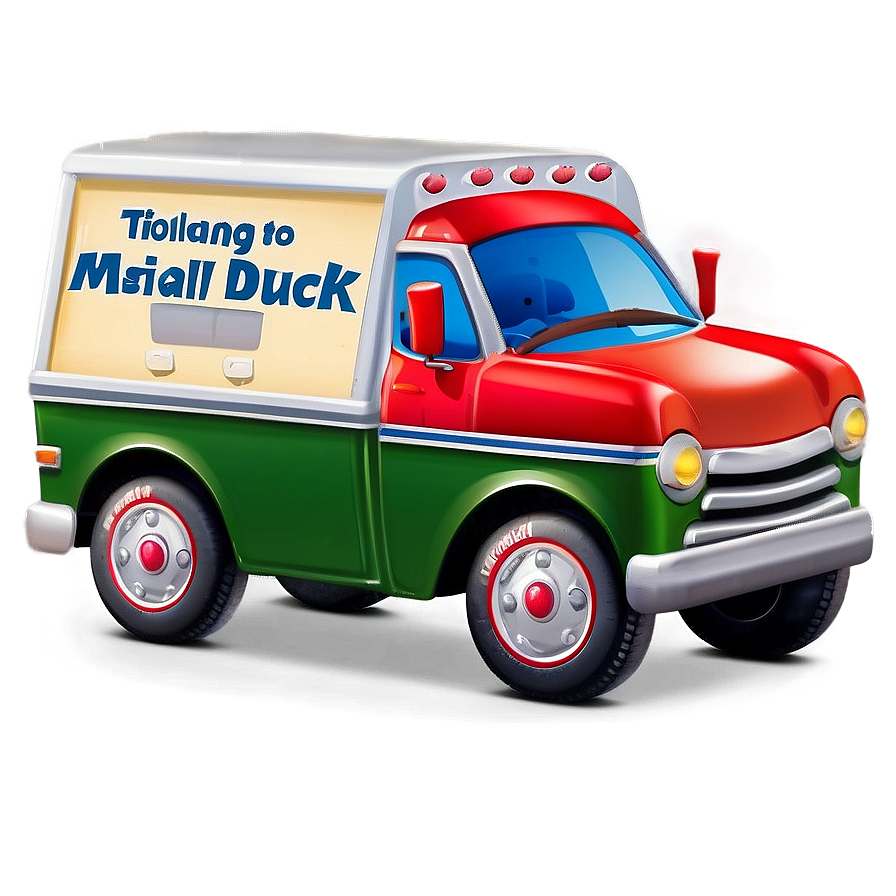 Animated Kids Mail Truck Png Vep16 PNG image