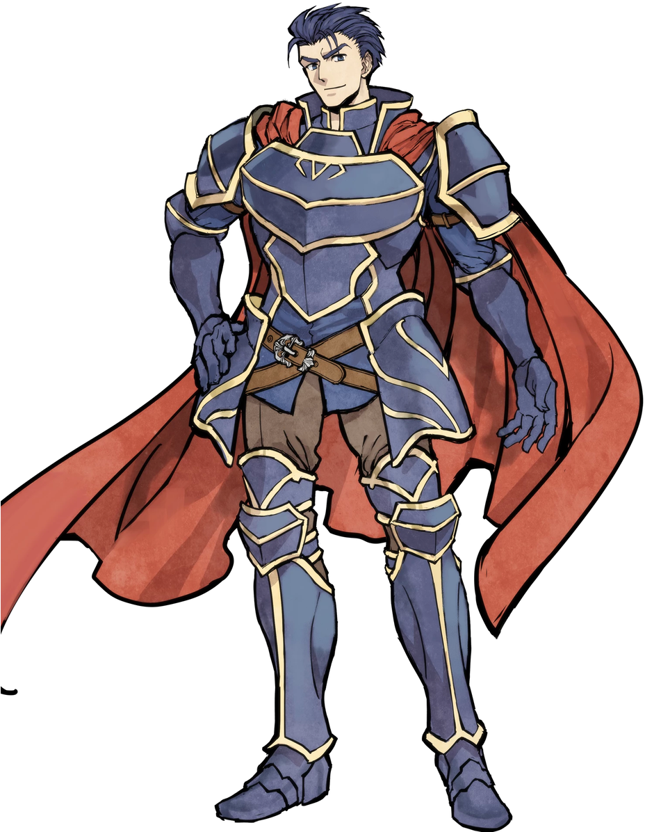 Animated Knightin Blue Armor PNG image