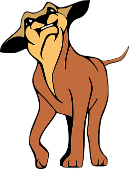 Animated_ Laughing_ Dog_ Character PNG image