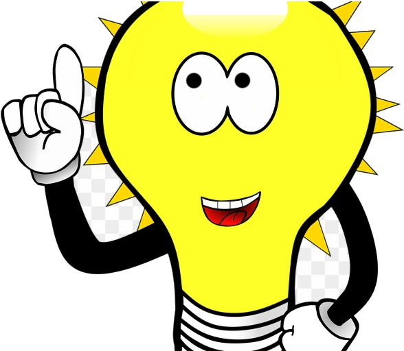 Animated Lightbulb Idea Character PNG image