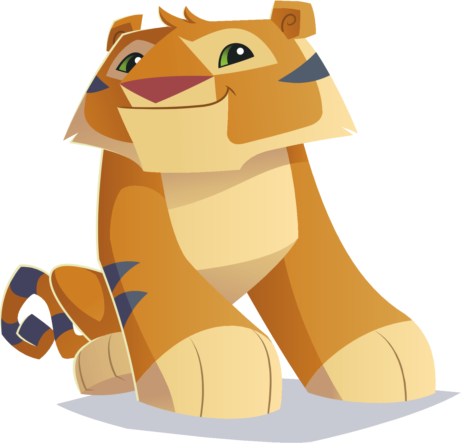 Animated Lion Cub Sitting PNG image