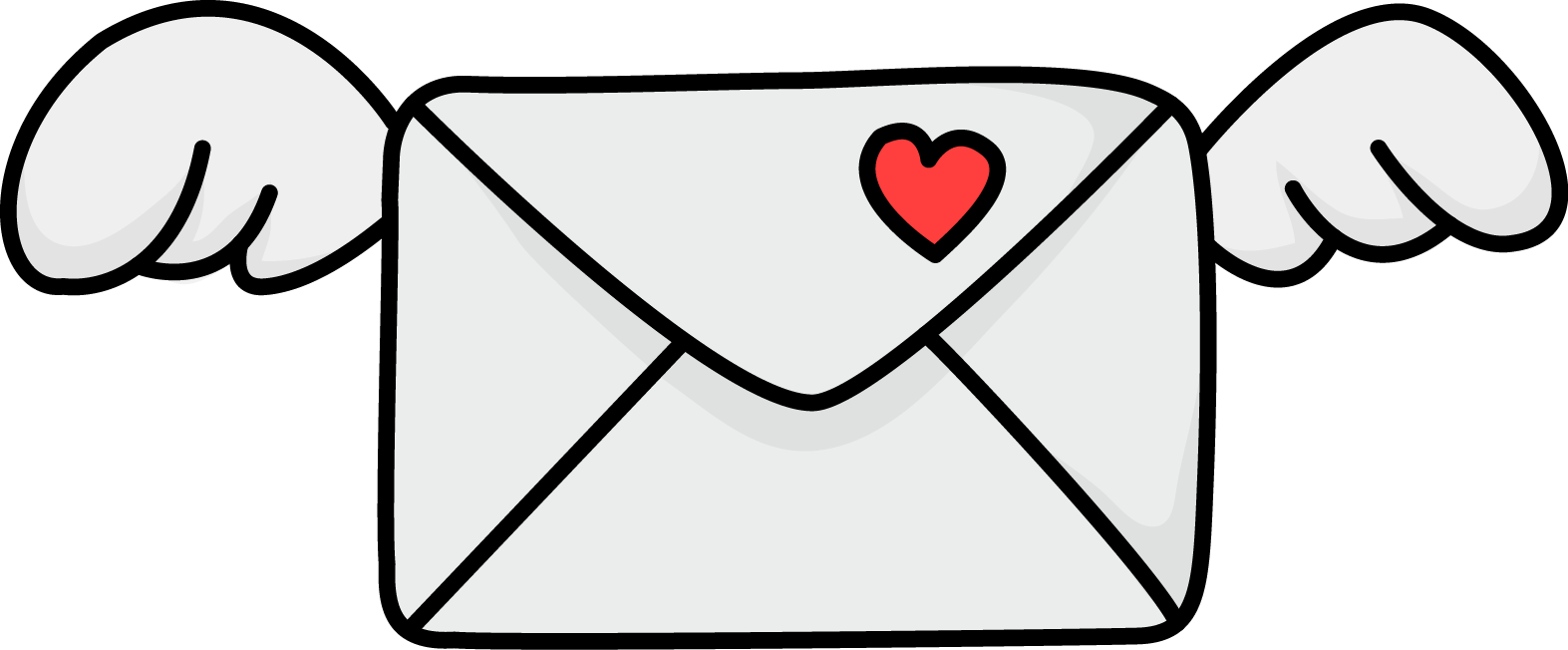 Animated Love Envelope With Wings PNG image