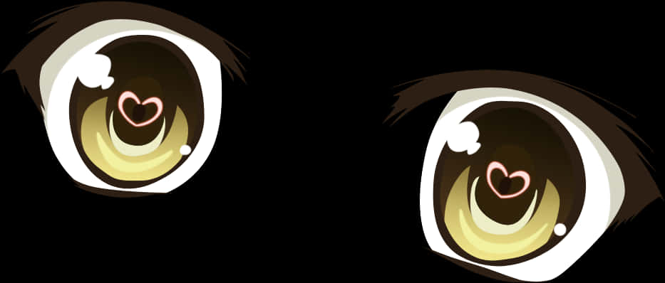 Animated Love Struck Eyes PNG image