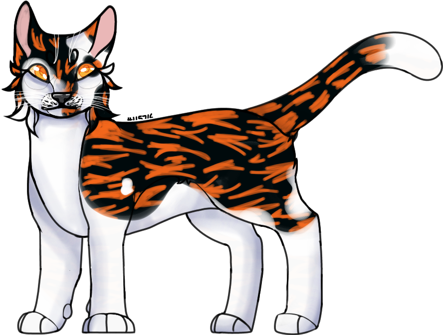 Animated Lynx Illustration PNG image