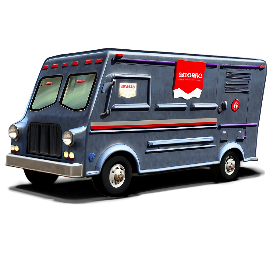 Animated Mail Truck Graphic Png 21 PNG image