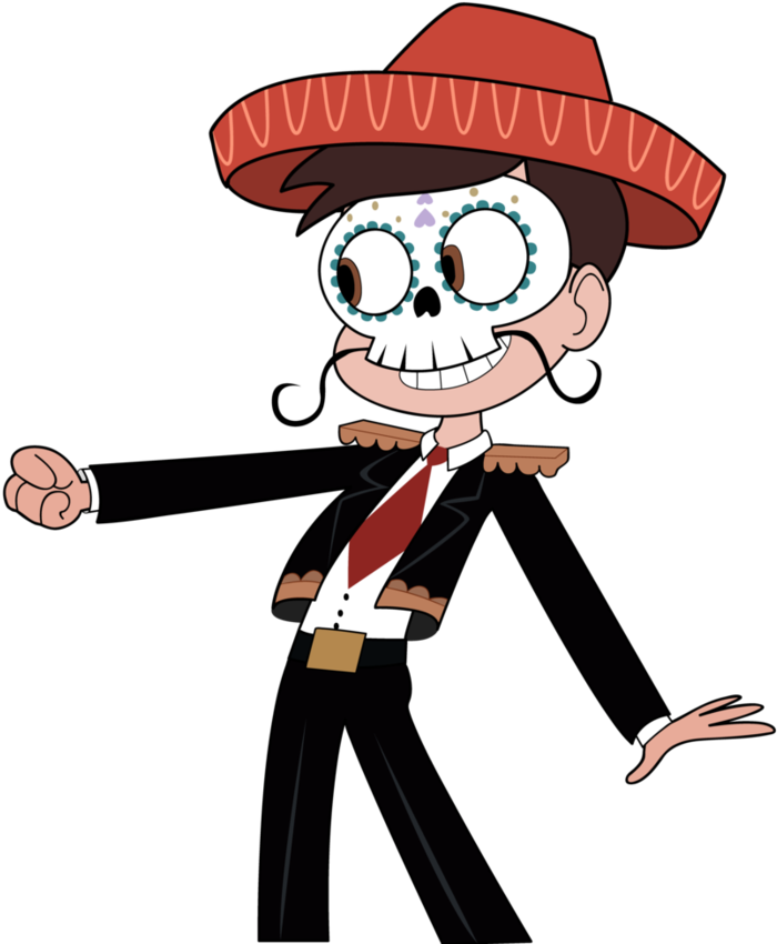 Animated Mariachi Skeleton Character PNG image