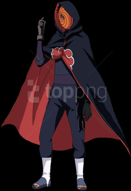 Animated Masked Ninja Character PNG image
