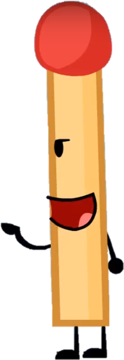 Animated Matchstick Character Smiling PNG image